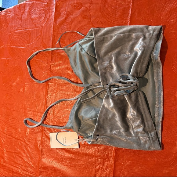 NWT blashe crop top juniors large butterflies 1487 - Picture 4 of 5